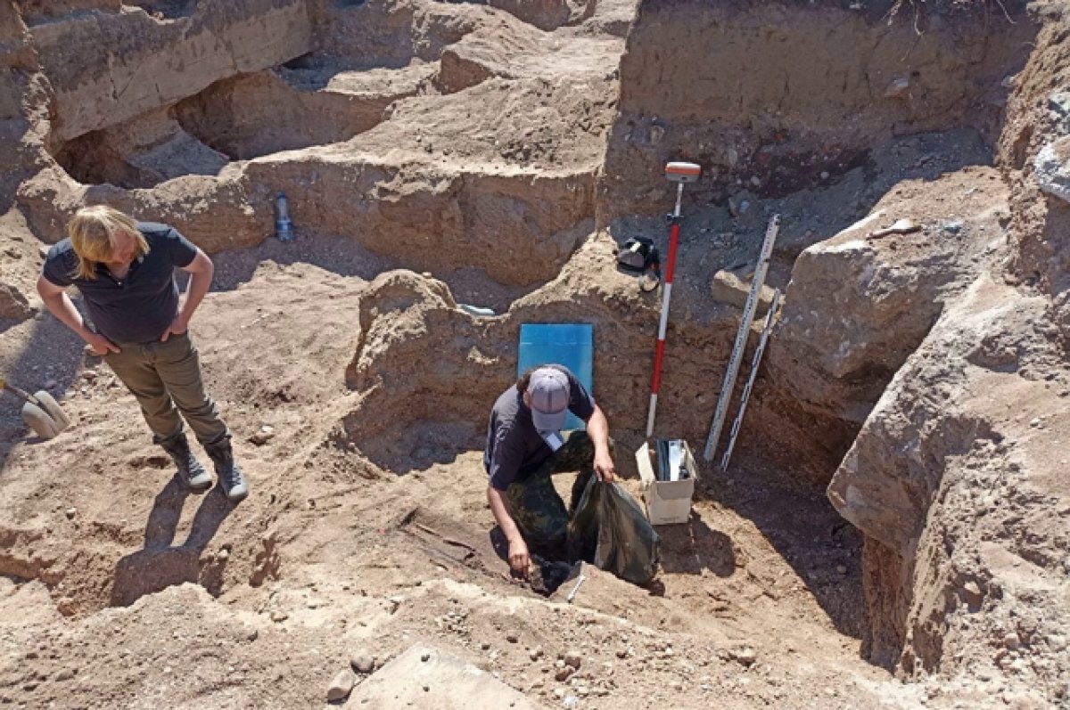    Раскопки и немного мистики. У Дома искусств извлекают человеческие скелеты
