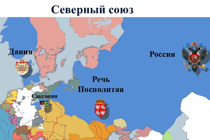 Северный союз: Россия, Дания и Польша. Источник: Яндекс картинки
