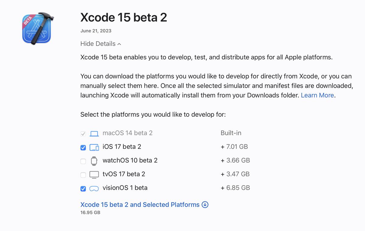 Как скачать Xcode 15 Beta и visionOS