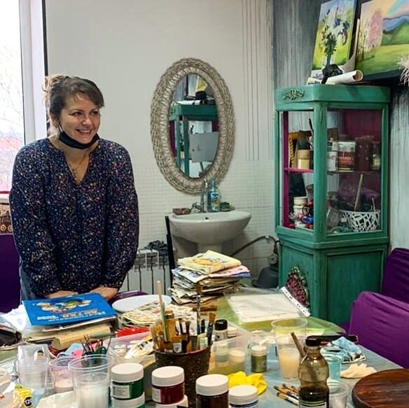 Фото с МК по декупажу