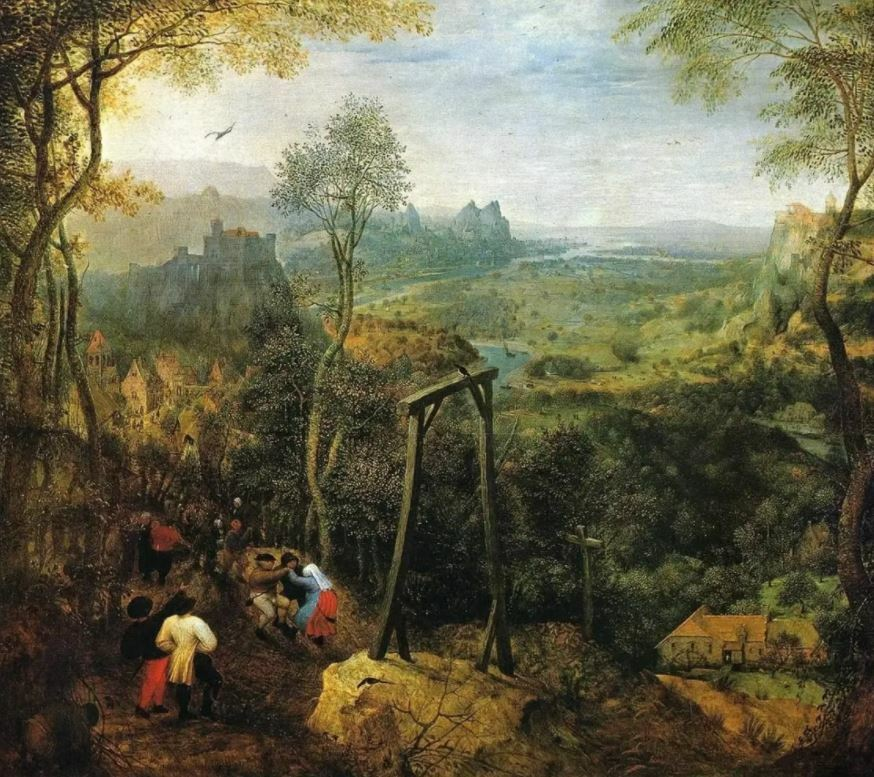 ПИТЕР БРЕЙГЕЛЬ СТАРШИЙ. СОРОКА НА ВИСЕЛИЦЕ. 1568. МУЗЕЙ ЗЕМЛИ ГЕССЕН, ДАРМШТАДТ, ГЕРМАНИЯ