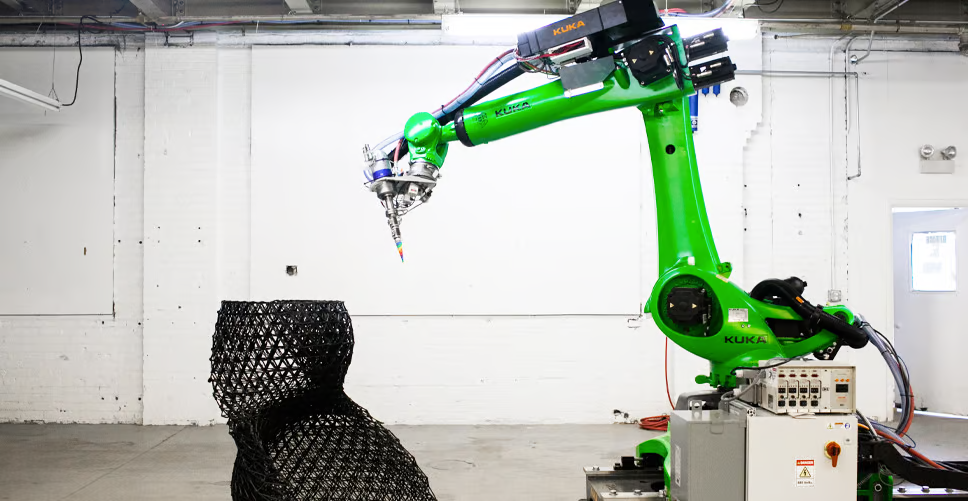 Branch Technology объединилась с Techmer PM для создания больших конструкций с помощью машин для аддитивного производства с роботизированными манипуляторами KUKA (Источник: Branch Technology)