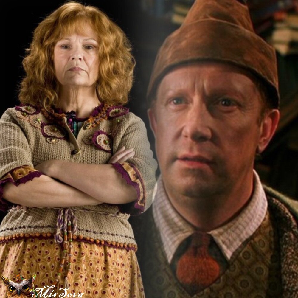 Молли Уизли не привыкать смотреть на окружающих как на... нашкодивших котят. Коллаж автора