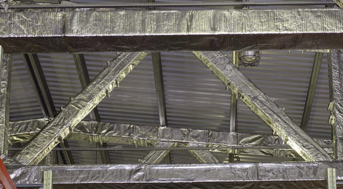 Огнезащита ЛСТК материалом МБОР от ТИЗОЛ