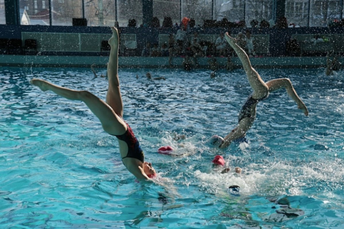 Synchronised swimming Barcelona 14 July 2003