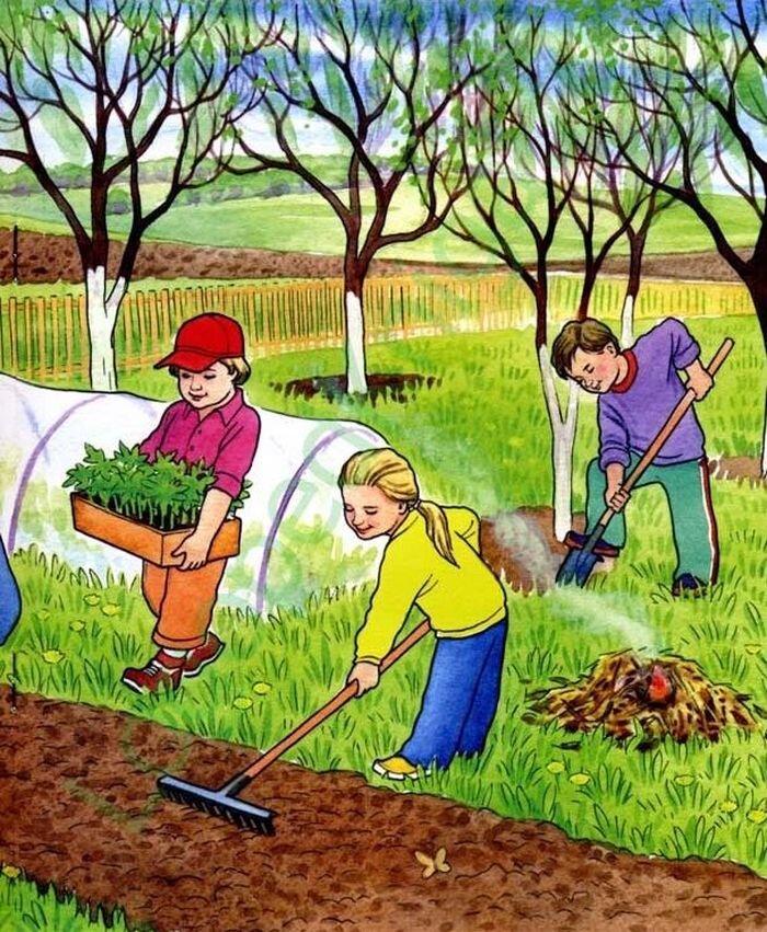 Работа в огороде