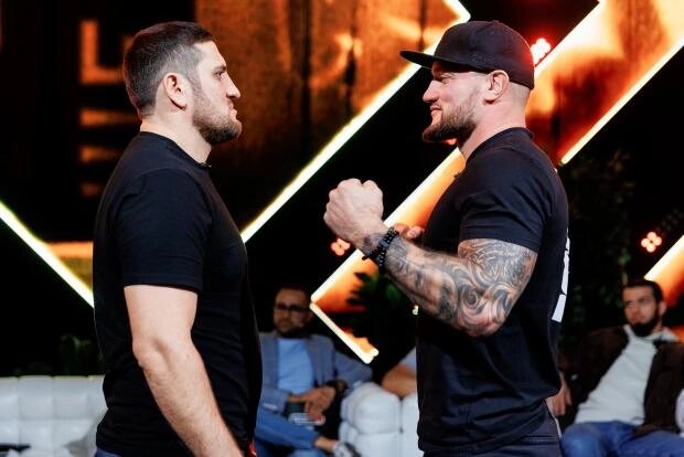 Конференция бойцовской лиги "Наше дело".Источник фото: Пресс-служба промоушена "Наше дело".