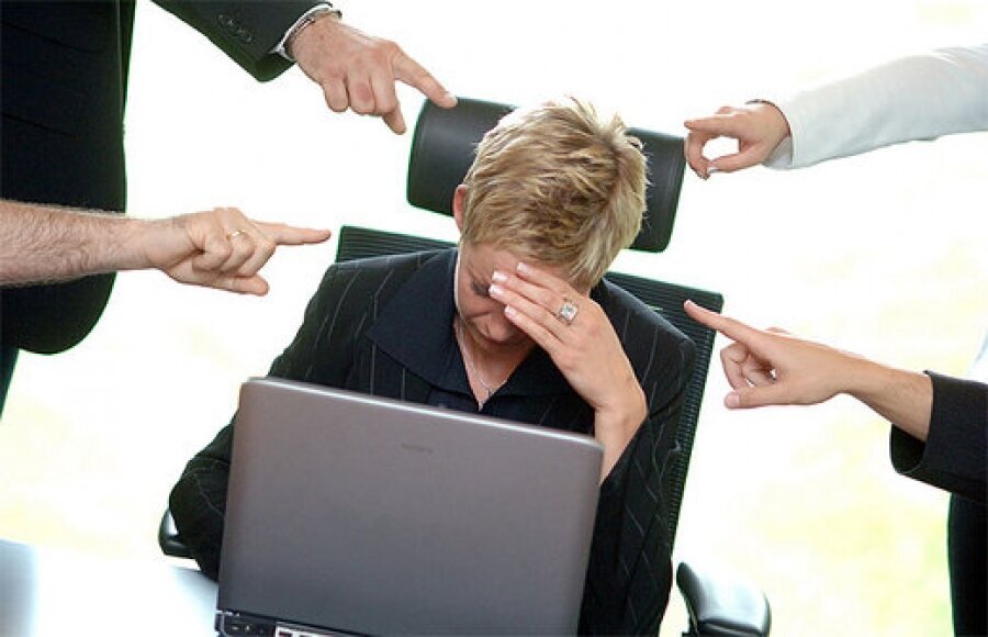 Насилие на работе.