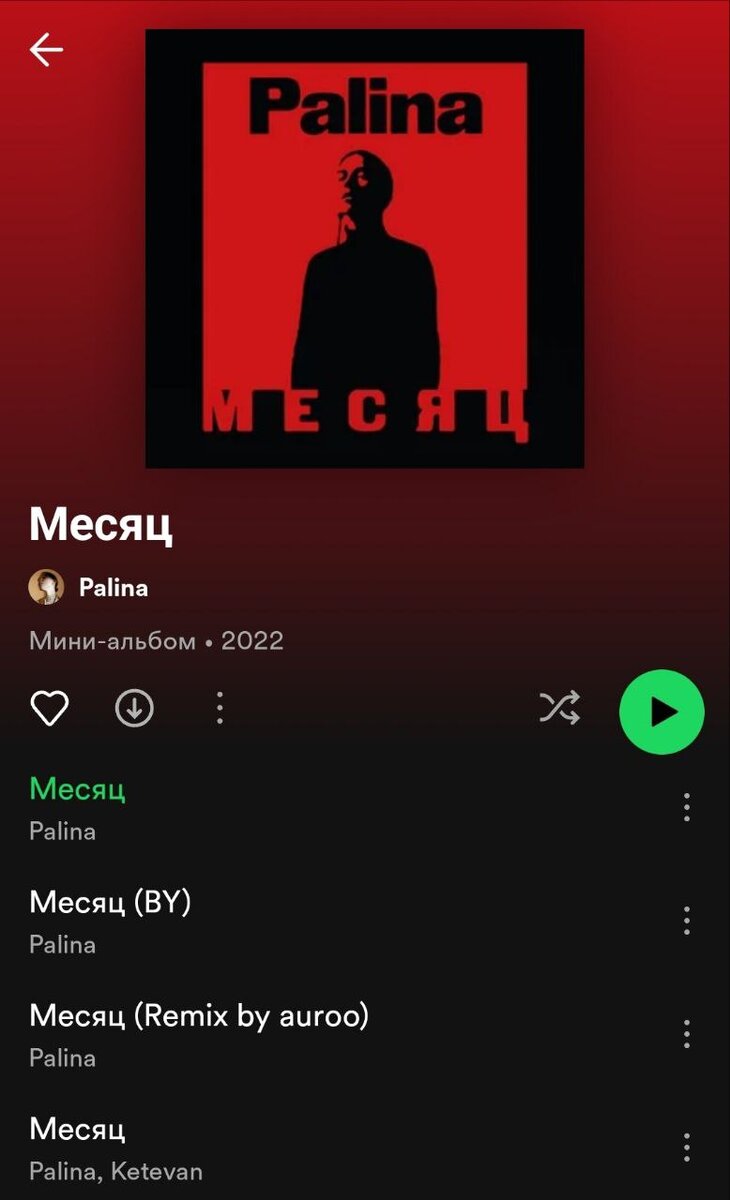 Palina – "Месяц"