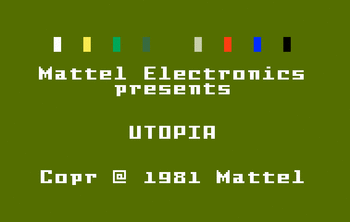 Utopia Mattel Intellivision