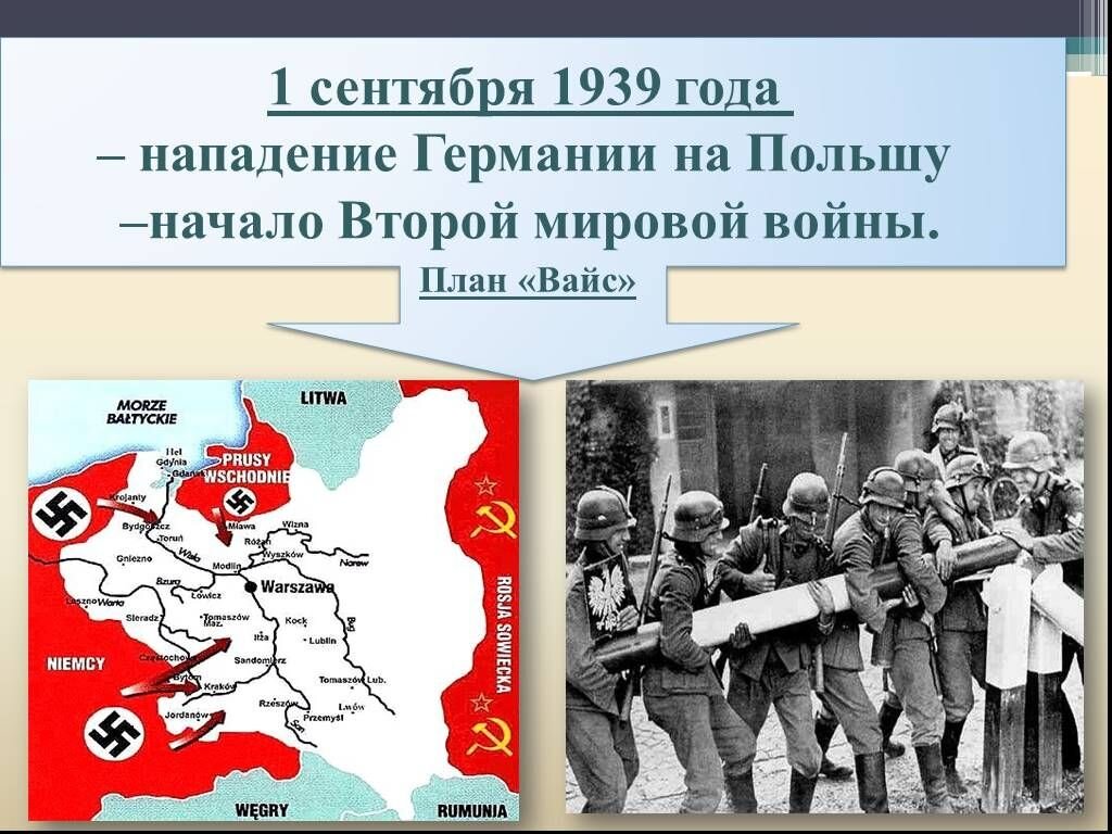 Урок нападение гитлеровской германии на ссср. План Вайс нападение Германии на Польшу. 1 Сентября 1939 года нападение Германии на Польшу. 1 Сентября 1939 начало второй мировой войны.