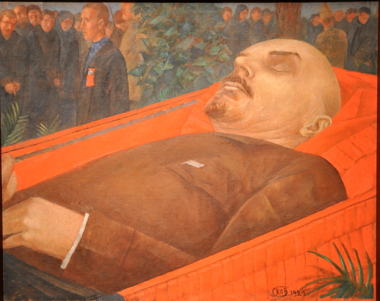 Кузьма Петро-Водкин "У гроба Ленина" (1924). Третьяковская галерея, фото автора.