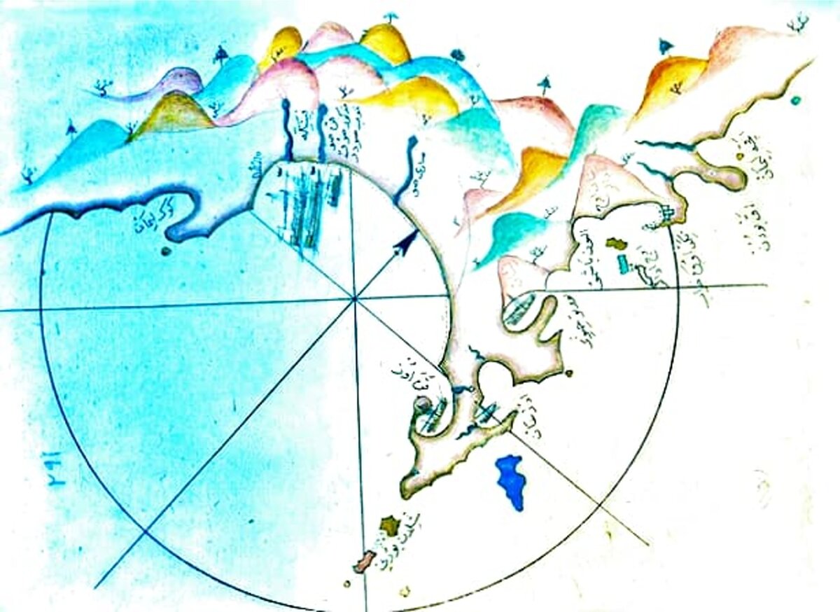 Финике (слева) и Korsan koyu, Меланиппе и Мыс Гелидония (справа) 