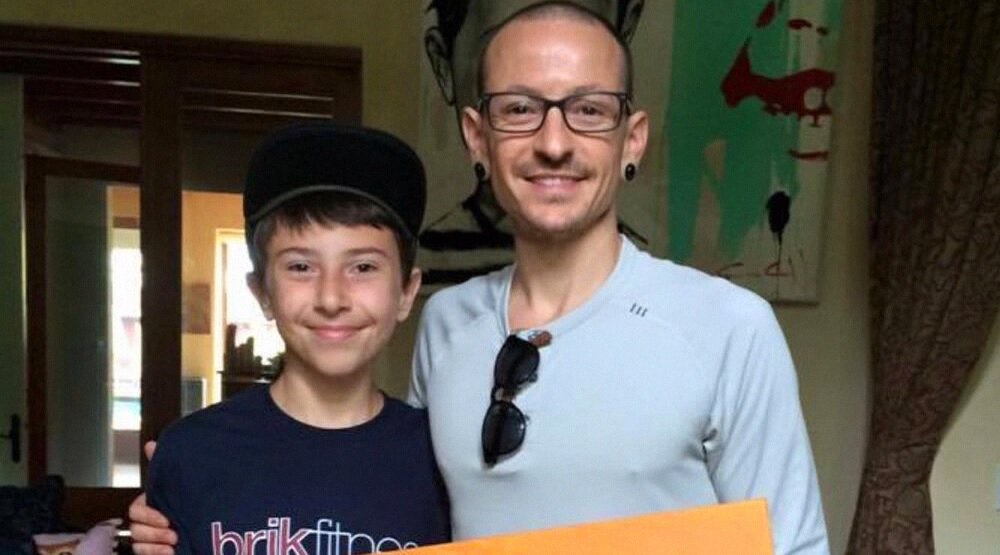     Дрэйвен с отцом Честером Беннингтоном / Фото: соцсети Дрэйвена Беннингтона