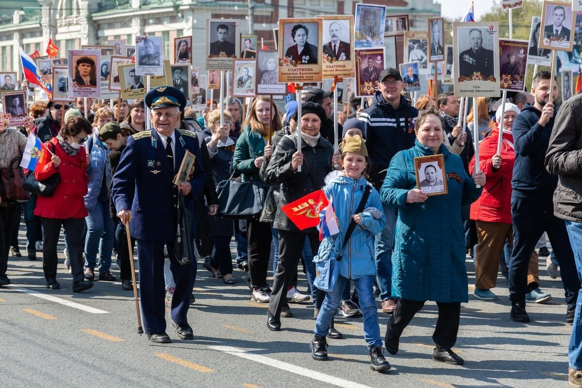 В шествии бессмертного полка приняли участие