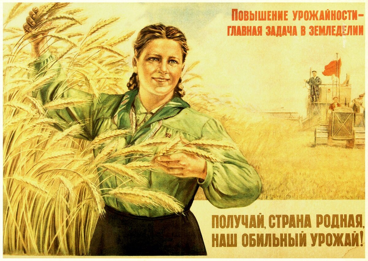 Мир! Труд! Май! 💪❤️🌾⁣⁣ Агитационные плакаты СССР в сельском хозяйстве |  Эксперт-Агро | Дзен