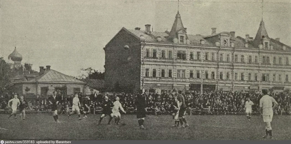Матч на поле ЗКС в 1912 году