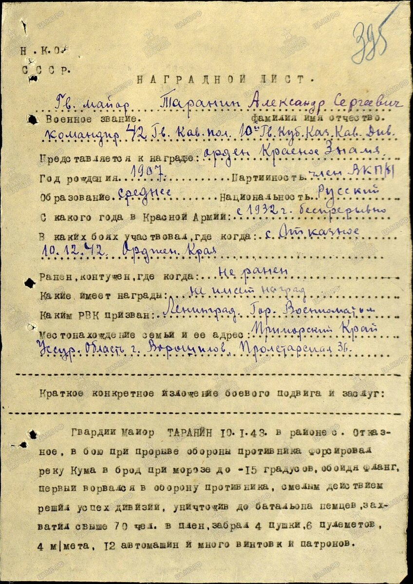 Боевой путь Константина Невенченко. Часть 5: Наступление на Кавказе и орден  Красного Знамени | Артур Невенченко | Дзен