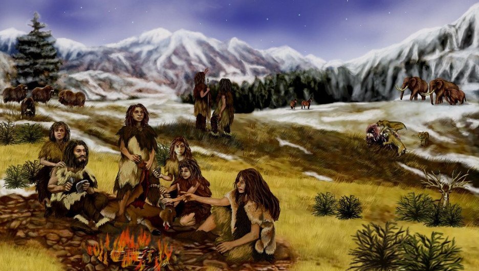 Жили первобытными стадами. Академия Сетон неандерталец. Древние люди неандертальцы. Древние гоминиды неандертальцы денисовцы. Каменный век неандертальцы.