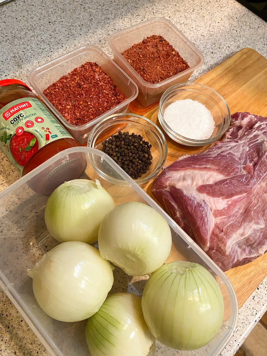 Ингредиенты для шашлыка