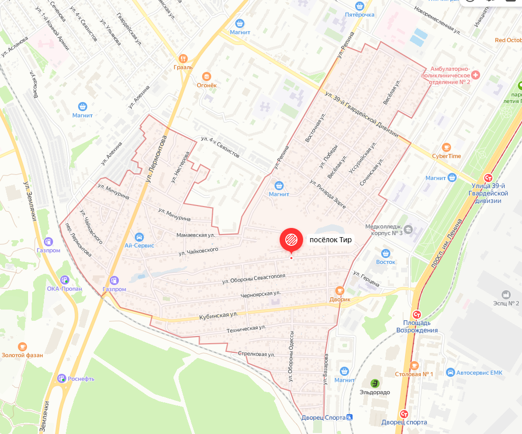 Взято с сервиса Яндекс.Карты