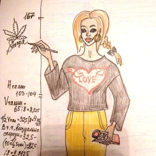 Авторский комикс Стаси Канабис "Камеди-Бадди" (18+). Персонаж - Стася Канабис.