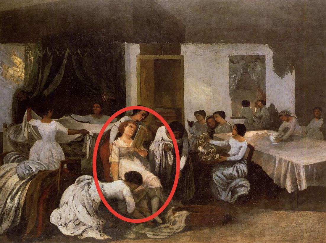 «Одевание невесты» (1855-е) Густава Курбе