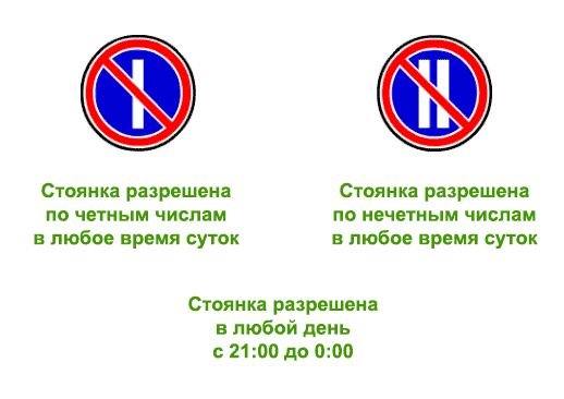 Пдд четное нечетное стоянка - найдено 76 картинок