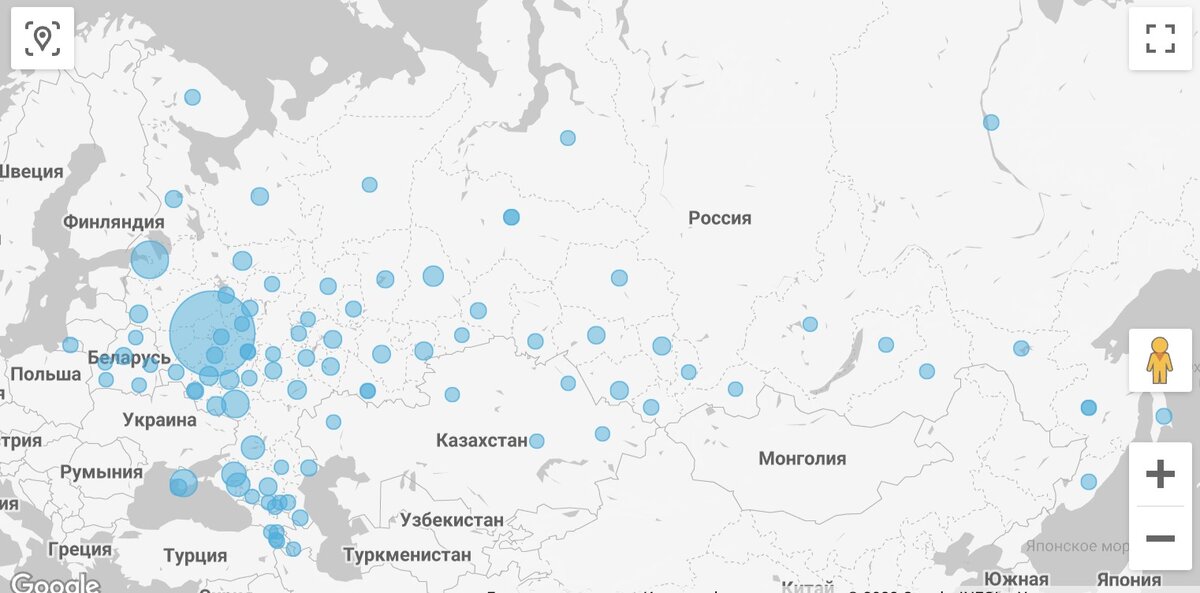 Ваши заказы на карте (дашборд ENstatistics)