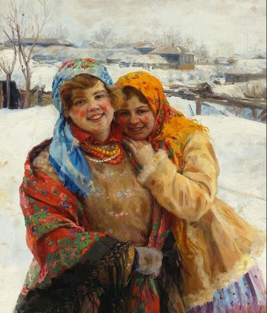 Сычков Федот Васильевич (1870-1958). Русские девочки.