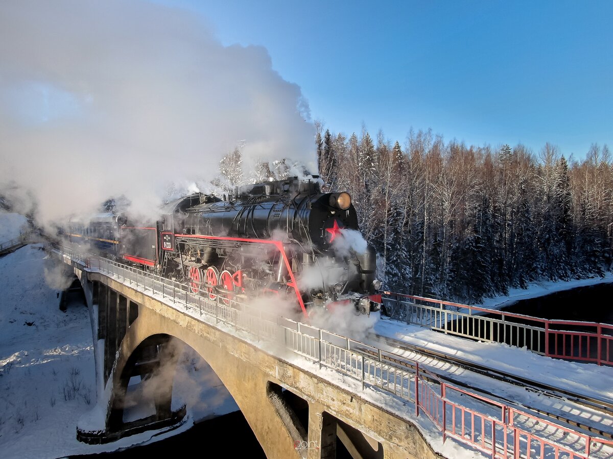 Сортавала горный парк Рускеала ретро