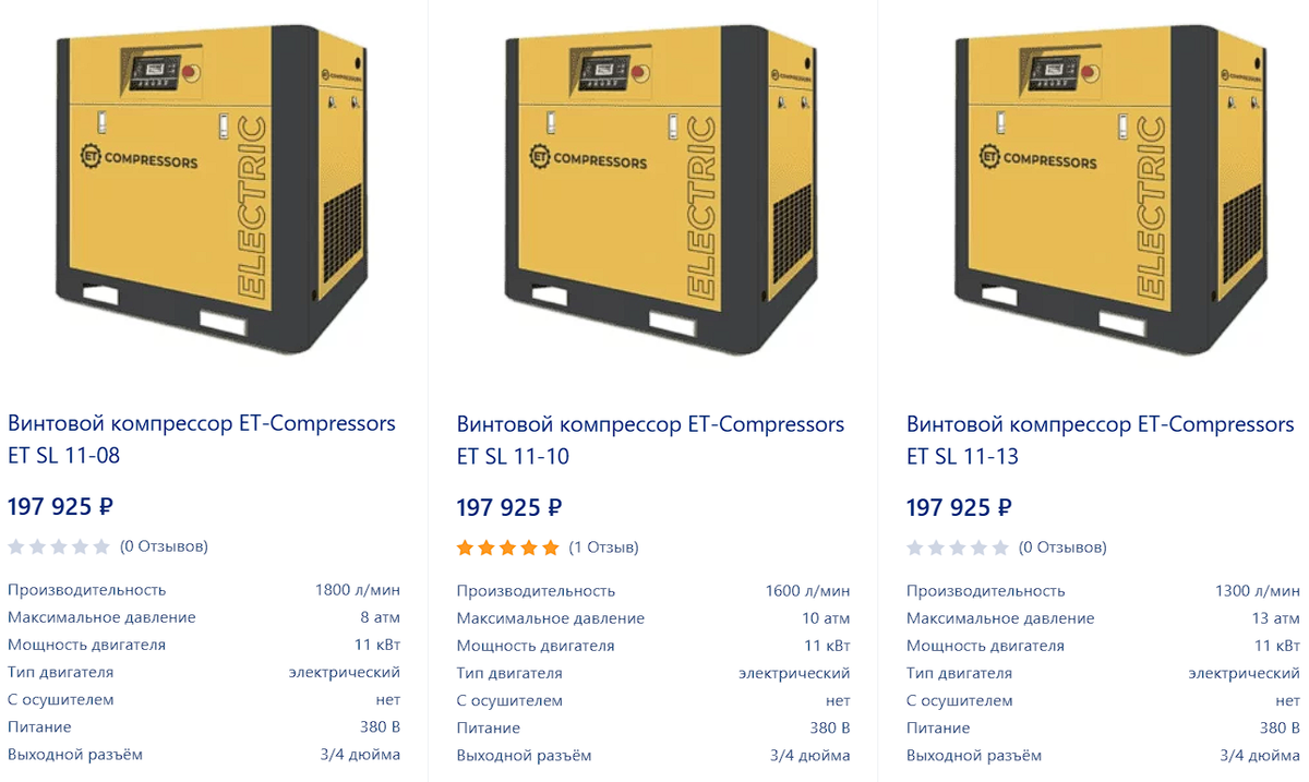 Подробно про винтовые компрессоры ET-Compressors - популярные модели и ...