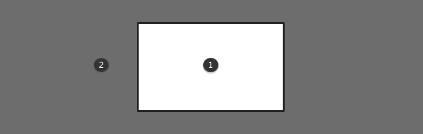 1—рисунок; 2—пространство