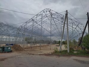 Металлический каркас для тентового ангара