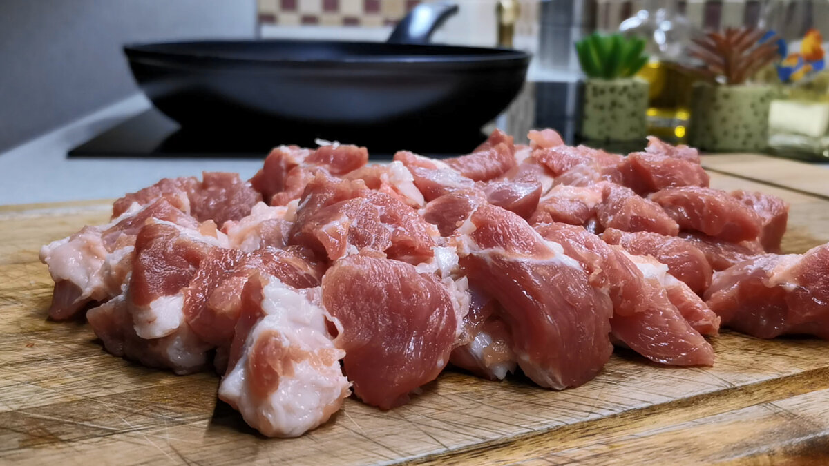 Рецепт мяса с картошкой в казане