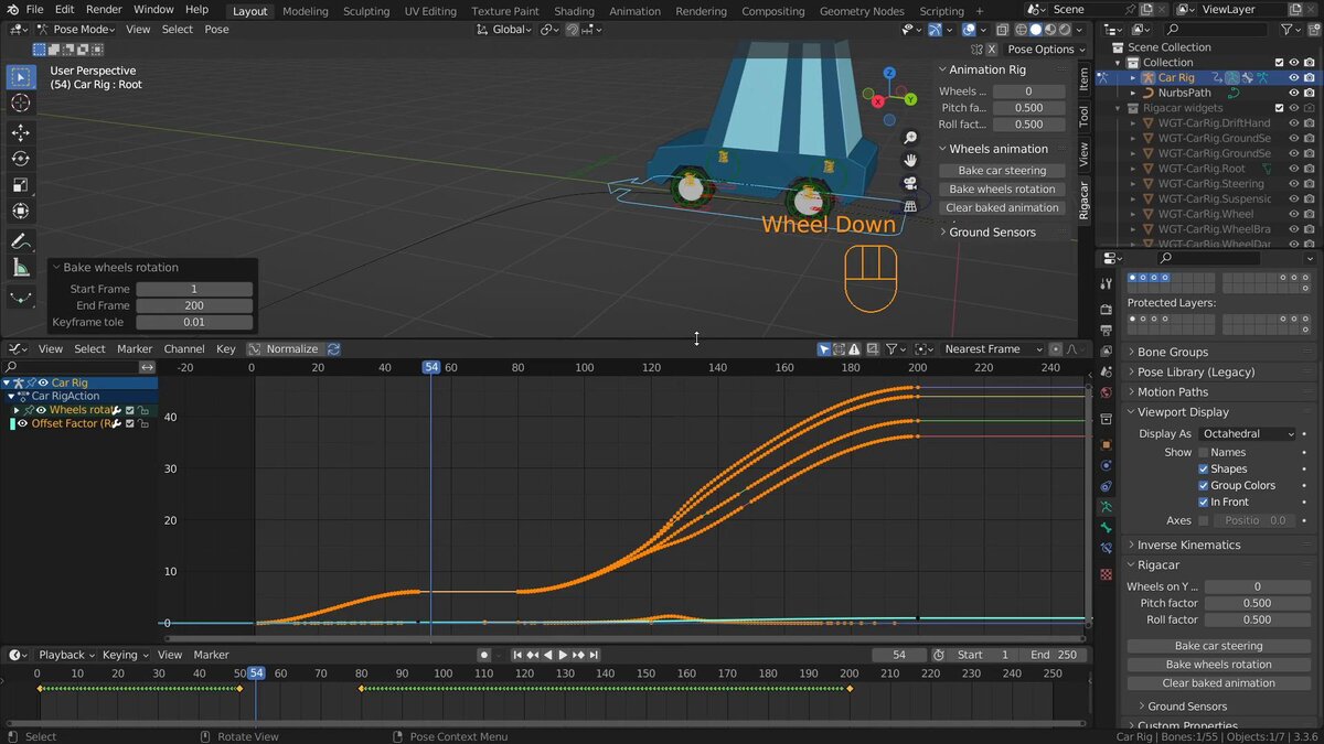 Быстрый риг 3D автомобиля с помощью аддона Rigacar в Blender 3.3 | Cartoon  Skill | Дзен