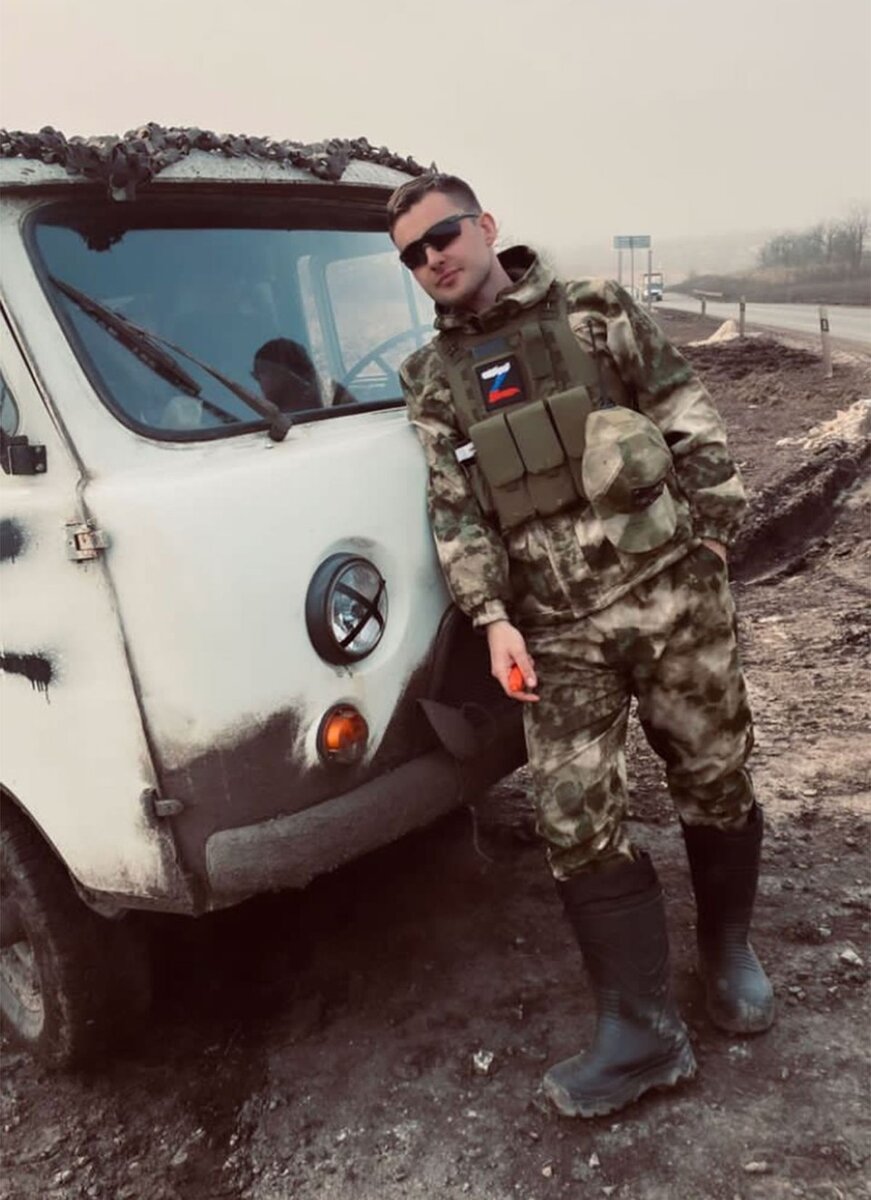    Мобилизованный Барышев на службе. Фото: социальные сети Никиты Барышева