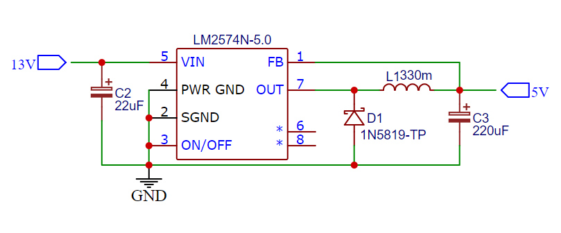 импульсная кренка в корпусе DIP-8 LM2574 но она может больше | miti-mti ...