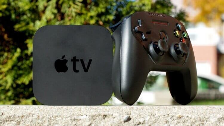    Если хотите с комфортом играть на Apple TV, то вам однозначно нужен беспроводной геймпад