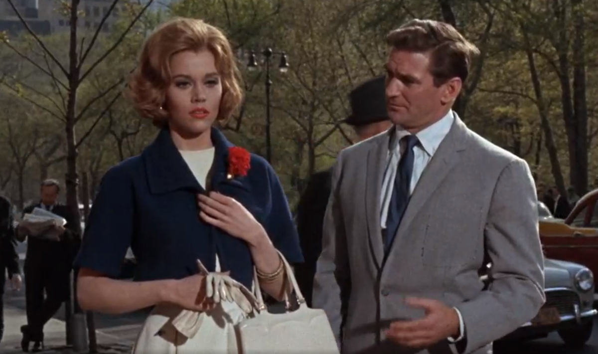 Джейн Фонда и Род Тейлор в фильме "Воскресенье в Нью-Йорке"