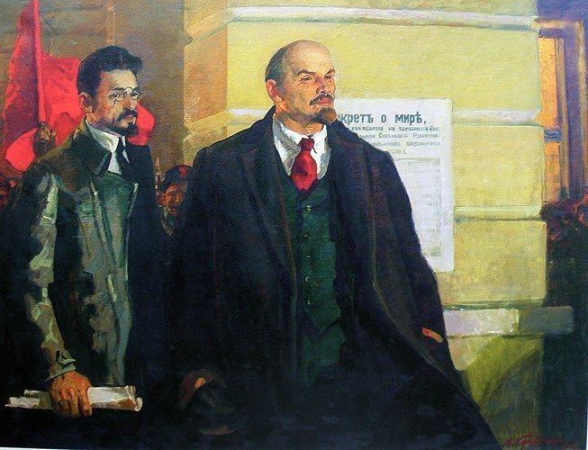 Ленин и Свердлов. Картина М. Кривенко, 1973 год/ © Public Domain