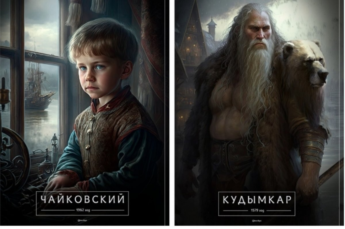    Нейросеть создала человеческие образы Чайковского и Кудымкара