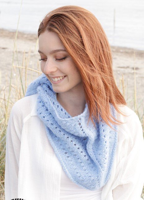 Шаль Маленькая синяя птичка