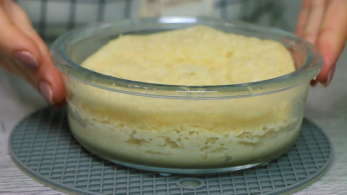 Творожная запеканка в микроволновке