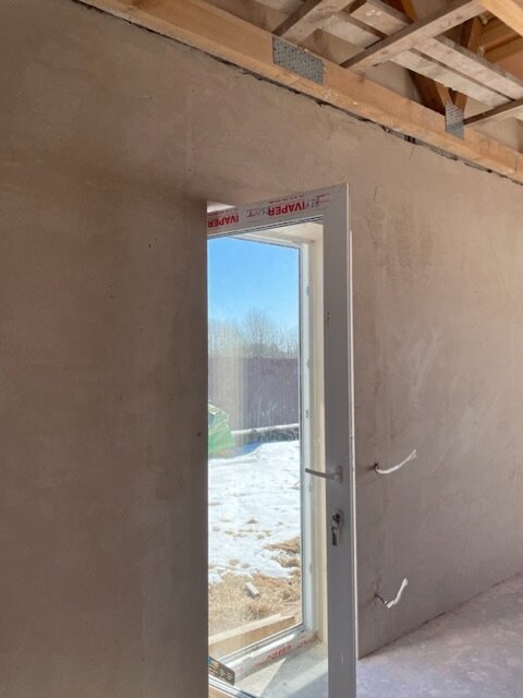 Дверь на будущую террасу