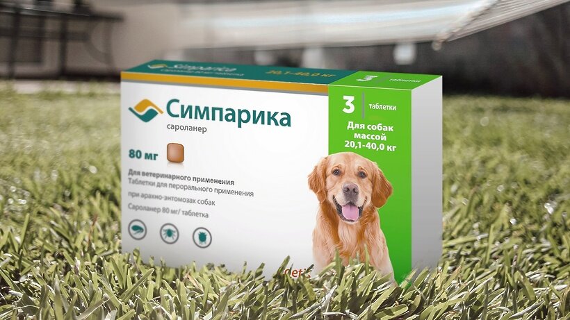 Симпарика для собак 5 10 1 таблетка