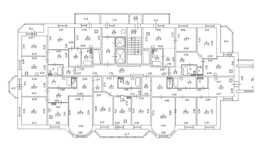 Пример поэтажного плана