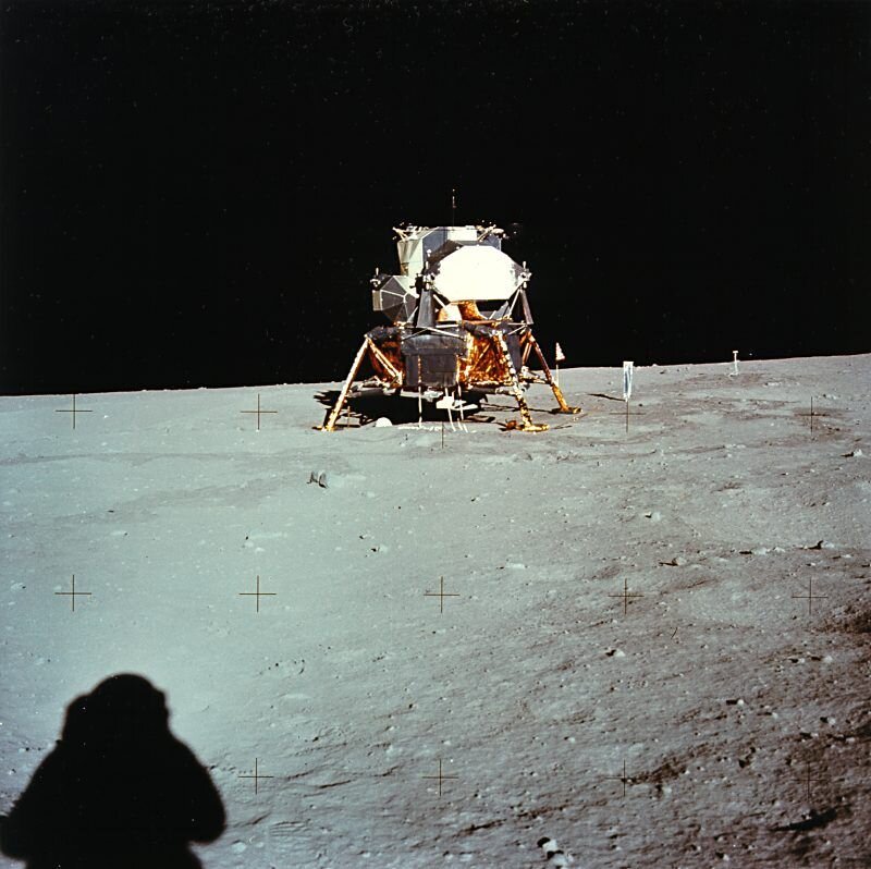 ПКА "Аполлон-11" якобы на Луне (изображение взято из открытых источников)