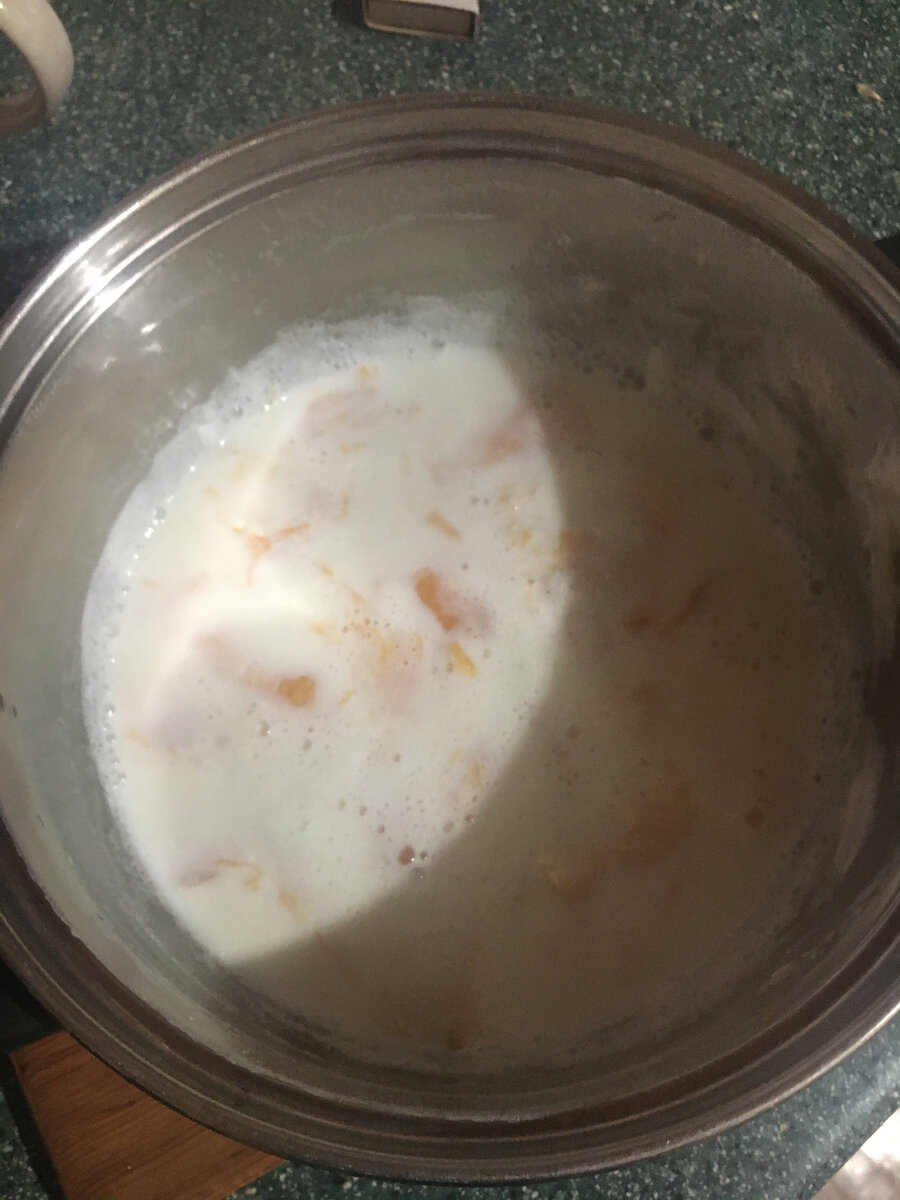 Сваренная тыква в молоке