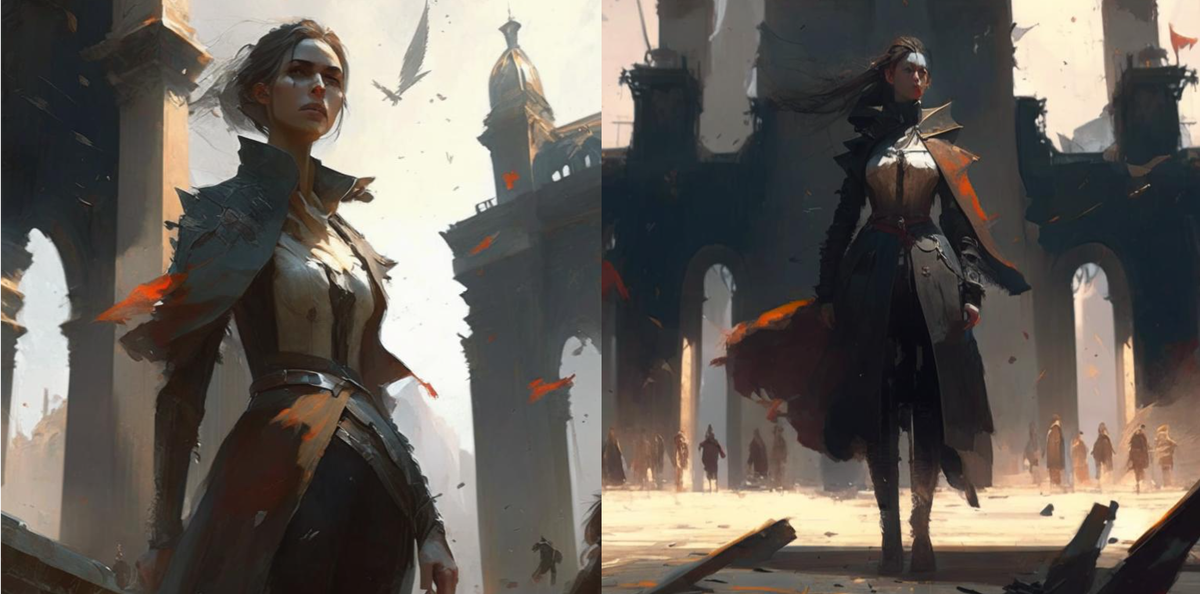 Даже искусственный интеллект знает, что "уверенность", надо изображать с высоко поднятой головой. Так оно и есть